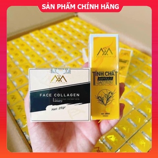 Combo Kem Face Collagen DNA Cá Hồi và Tinh Chất Ampoule Saffron MeeA Organic Chính hãng