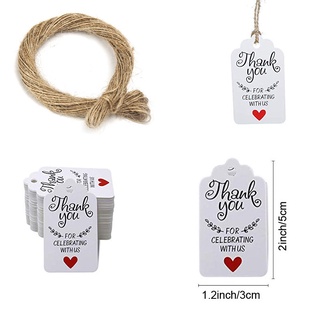 Thẻ Treo, Tag giấy 3x5cm Kèm 20m Dây Đay Treo Thẻ