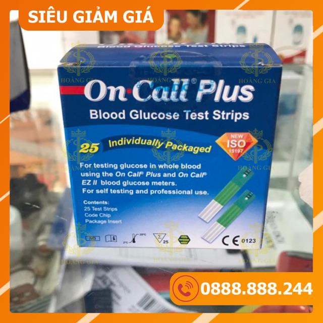 QUE ĐO ĐƯỜNG HUYẾT ON CALL PLUS