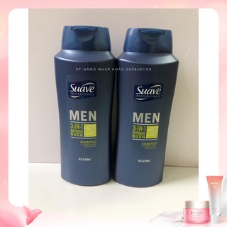 Sữa tắm nam và gội xả Suave Men 3in1 828ml USA