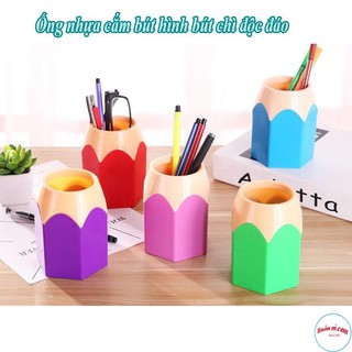 Ống Cắm Bút Bằng Nhựa Hình Bút Chì Bền Đẹp 00816