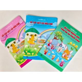 Combo 3 quyển tập viết có mẫu chữ chuẩn bị vào lớp1