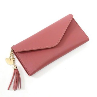 Ví Nữ 𝗙𝗥𝗘𝗘𝗦𝗛𝗜𝗣 Ví Bóp Nữ Dài Cầm Tay Tua Rua Trái Tim Dễ Thương VD15 Gemini