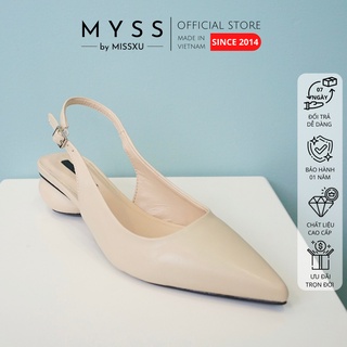 Giày nữ mũi nhọn gót giọt nước 3cm thời trang MYSS - CG111