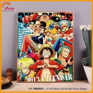 Tranh tô màu theo số, tranh số hóa Tranhsohoavn One Piece HH4021