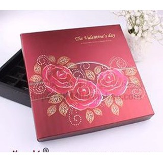 Hộp đựng socola hoa hồng_ BX 52