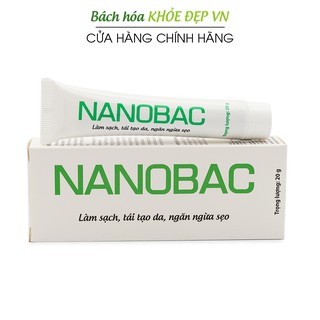 Kem bôi da NANOBAC giảm mụn, thâm, sẹo - Tuýp 20g [NANOBAC]
