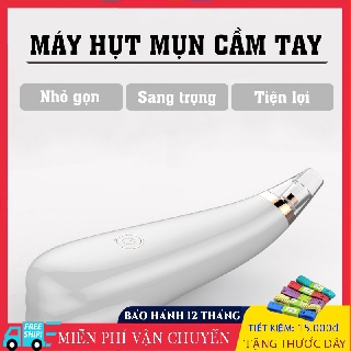 Máy Hút Mụn Mini Cầm Tay chăm sóc da mặt cao cấp với ba đầu hút mụn tiện lợi