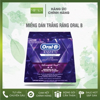 [Hộp 14 gói] Miếng dán trắng răng -Miếng dán răng 3D White Luxe Advanced oral b - Oral - B