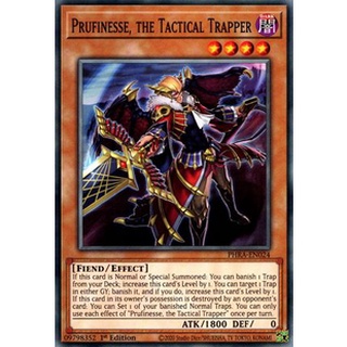 Thẻ bài Yugioh - TCG - Prufinesse, the Tactical Trapper / PHRA-EN024'