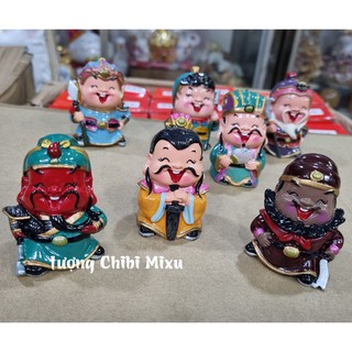 Bộ 07 tượng chibi Tam Quốc Chí size 6cm