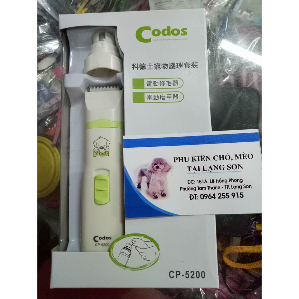 Tông đơ cắt lông mài móng codos CP5200