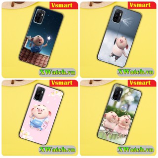 Ốp lưng dẻo TPU Vsmart Joy 3 Vsmart Active 3 Vsmart Star 3 Vsmart Star 4 Vsmart Live 4 in hình Heo P5