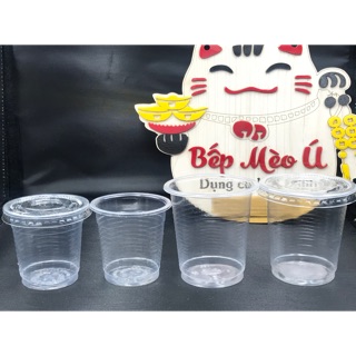 Ly nhựa mềm set 50 cái ( có nắp và không nắp )
