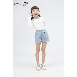 [NHẬP WABRTL5 GIẢM 10% TỐI ĐA 50K ĐH 250K ]Quần Sooc bò bé gái IVY moda MS 23G0719