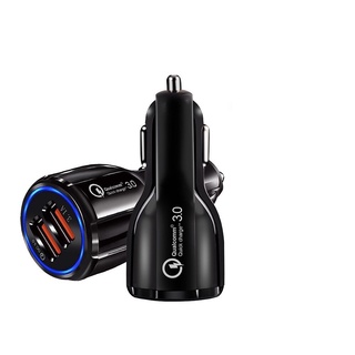 Tẩu sạc nhanh 2 đầu USB cho xe ô tô cao cấp Qualcomm 3.0 Quickcharge, Bộ chia tẩu sạc ô tô thành 2 cổng USB tiện dụng