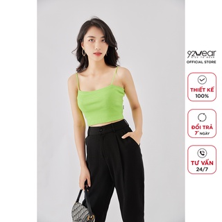 Áo thun 2 dây 92WEAR 4 MÀU, đủ size, dáng croptop ngắn ATW0828