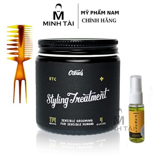 Sáp Vuốt Tóc Nam O'DOUDS Styling Treatment 114gr + Xịt Dưỡng Tóc AZENMAN Parana 20ml + Lược Chải Tóc Texture