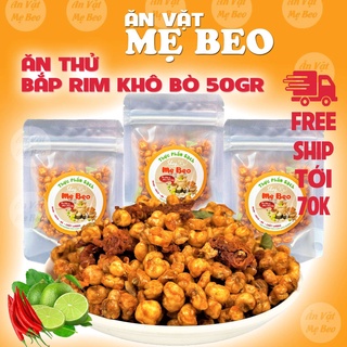 Bắp sấy rim khô bò lá chanh Túi Nhỏ 50gram ăn vặt ngon