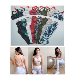Set Dài Thể Thao Nữ Tập Gym, Yoga, Dây Chéo Lưng Cực Xinh