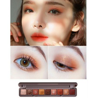 [Siêu Rẻ] Bảng Phấn mắt Nhũ 9 ô Lamiela Siêu Xinh Nội Địa Trung