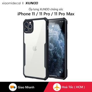 Ốp lưng XUNDD iPhone 11 / 11 Pro / Max, Mặt lưng trong, Viền TPU, Chống sốc