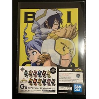 [BANDAI] Kẹp tài liệu kèm sticker My Hero Academia I’m Ready BIG 3 Clear file sticker set MIRIO TAMAKI NEJIRE type G