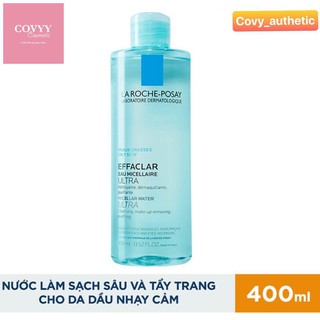 Nước tẩy trang da dầu nhạy cảm La Roche-Posay ❣️FREESHIP❣️ Micellar Water Ultra 400ml.