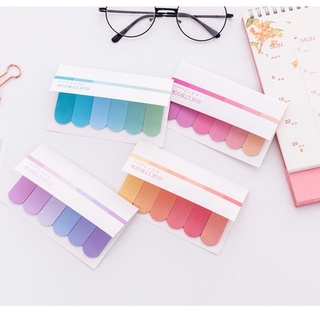 Set Sticky Note/Giấy Ghi Chú/Đánh Dấu Trang Ombre Màu Cầu Vồng