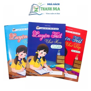 Sách - Luyện viết chữ đẹp và chữ hoa cho tiểu học (Bộ 3 quyển)