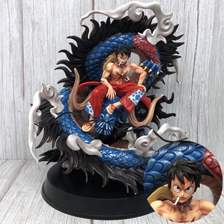 Mô hình One Piece [HÀNG ORDER] Mô hình Luffy Wano cưỡi rồng Kaido cực chất cao 40cm