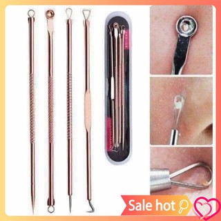 Nhíp lặn mụn sét 4 cây bằng đồng