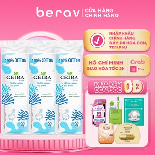 Bông Tẩy Trang 100% Cotton Ceiba Tree 80 miếng_Nhóm