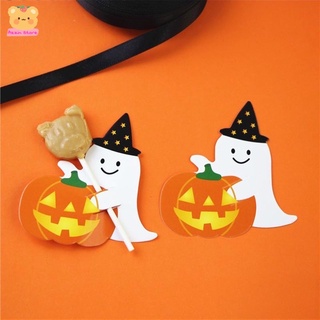 Thiệp Thẻ Giấy Trang Trí Kẹo Que Halloween Nhân Dịp Lễ Hoá Trang Azzin Store