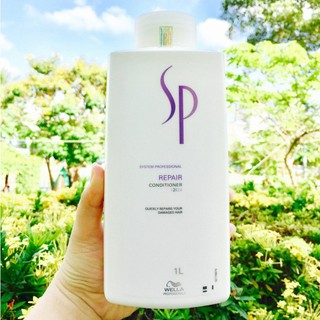 [Sp chính hãng] Dầu xả đặc trị tóc hư tổn Wella SP Repair Conditioner 1000ml