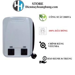 Bộ đổi nguồn điện 220V-110V cao cấp công suất 2000VA Dây đồng
