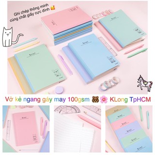 Vở/ sổ tay in dòng kẻ ngang KLong gáy may dán  TpHCM