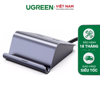 Giá đỡ điện thoại kèm Hub USB 2.0 2 cổng hỗ trợ OTG, Bluetooth 4.0 UGREEN CM214 50924