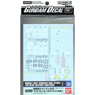 Phụ kiện lắp ráp Gunpla - BANDAI - Decal nước dành cho HG-RG 1/144 Blue Destiny Gundam
