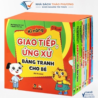 Sách - Kỹ năng giao tiếp ứng xử bằng tranh cho bé (Bộ 8 cuốn)