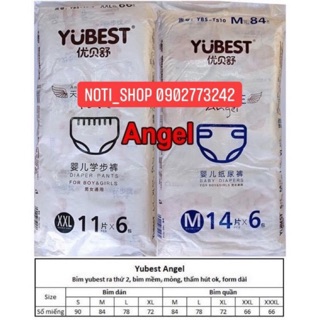 [HCM SẴN] Bỉm Yubest ANGEL nội địa trung dán/ quần đủ size S90/ M84/L78/XL72/XXL66