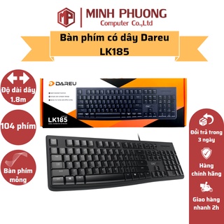 Bàn phím Dareu LK185 có dây kết nối USB Hàng chính hãng