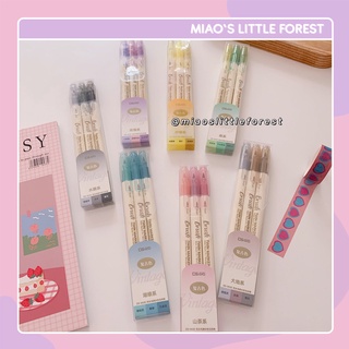 Bút brush hai đầu luyện calligraphy MIAO'S LITTLE FOREST bút luyện viết thư pháp trang trí sổ tay bullet journal MPE202