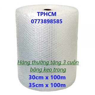 100m x 30-35cm Màng xốp hơi ,bong bóng khí gói hàng