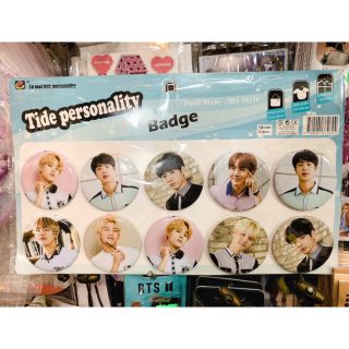 Set 10 huy hiệu BTS 6cm như hình 62k- sưu tầm đồ dùng idol