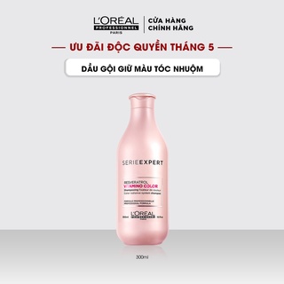 [Mã COSPPD05 giảm 10% đơn 400K] Dầu gội L'Oreal Professionnel giữ màu tóc nhuộm Serie Expert Vitamino Resveratrol 300ml