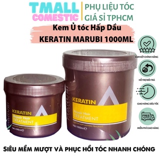 Kem Hấp Ủ Tóc cao cấp Keratin Marubi Treatment Phục Hồi Mềm Mượt 435ml và 1000ml PLTPINKY