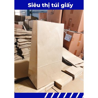 [SET 10 CHIẾC] TÚI GIẤY KRAFT S5: 21.5x15x41.5 KHÔNG QUAI ( ẢNH THẬT)