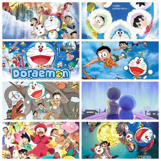 Poster Doraemon Chú mèo máy đến từ tương lai anime chibi tranh treo album ảnh in hình đẹp