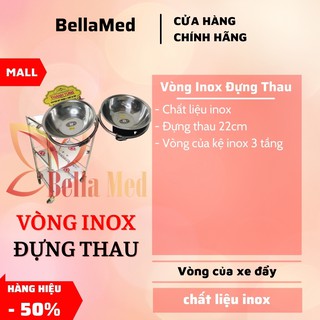 vòng inox đựng tô nước xe đẩy inox spa
